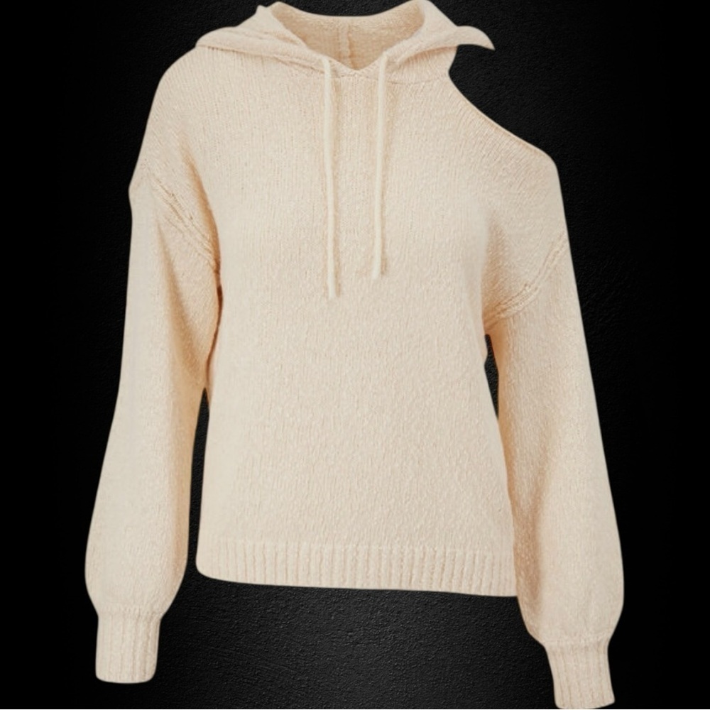 NWT PAIGE ‘Vetra’ One-Shoulder Sweater in “Oatmeal’ Size XS